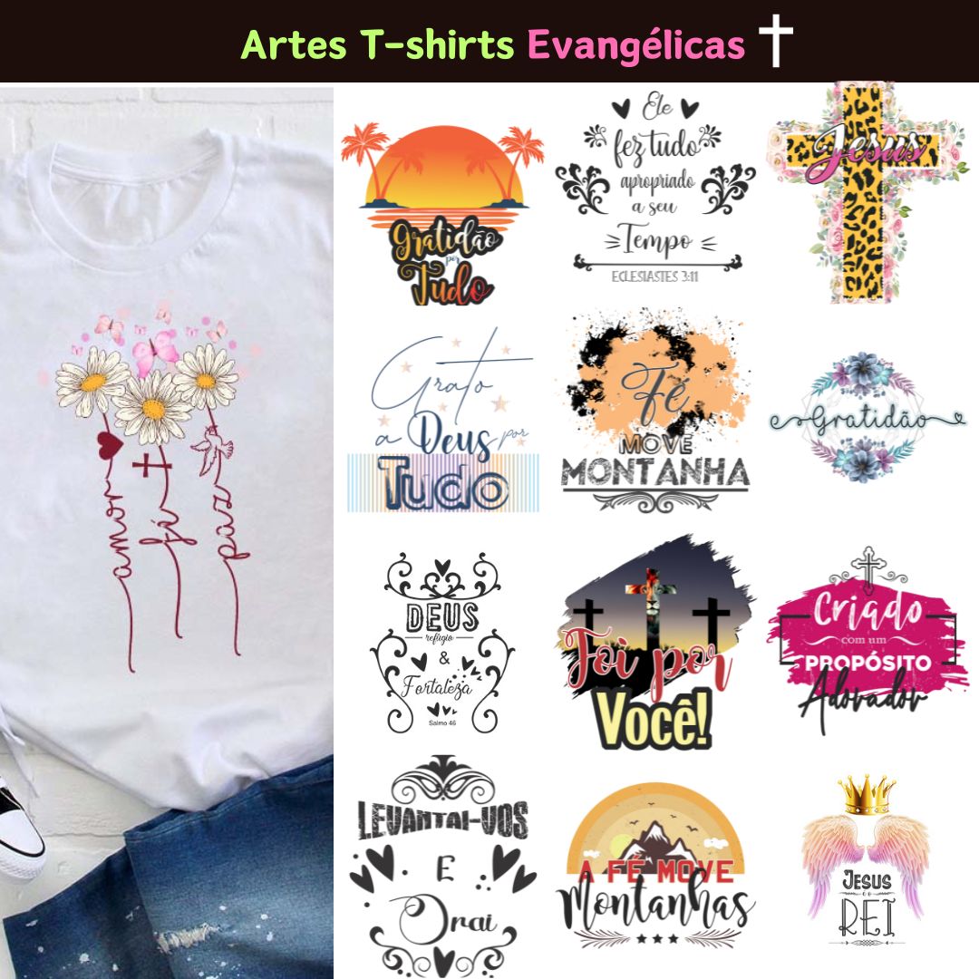 Arte camisa Motivacionais